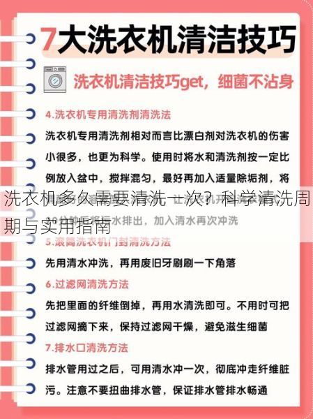 洗衣机多久需要清洗一次？科学清洗周期与实用指南